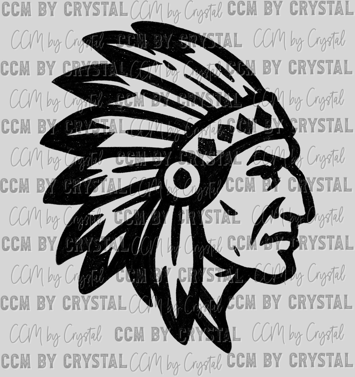 Indians Mascot Ready to Press Transfer DTF Transfer Sublimation Transfer