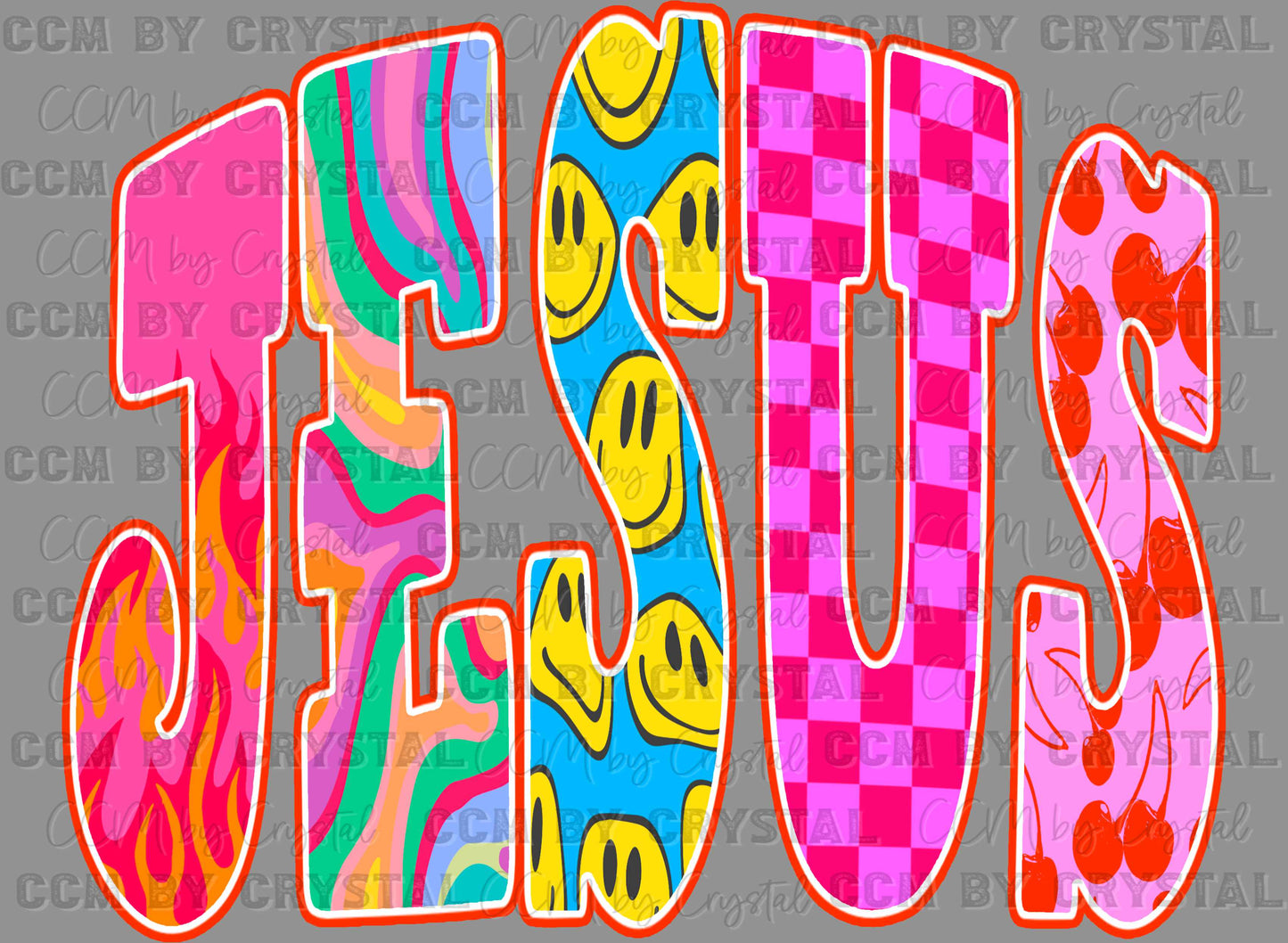 Jesus Retro Christian Ready to Press Instant Peel DTF Transfers Sublimation Transfers