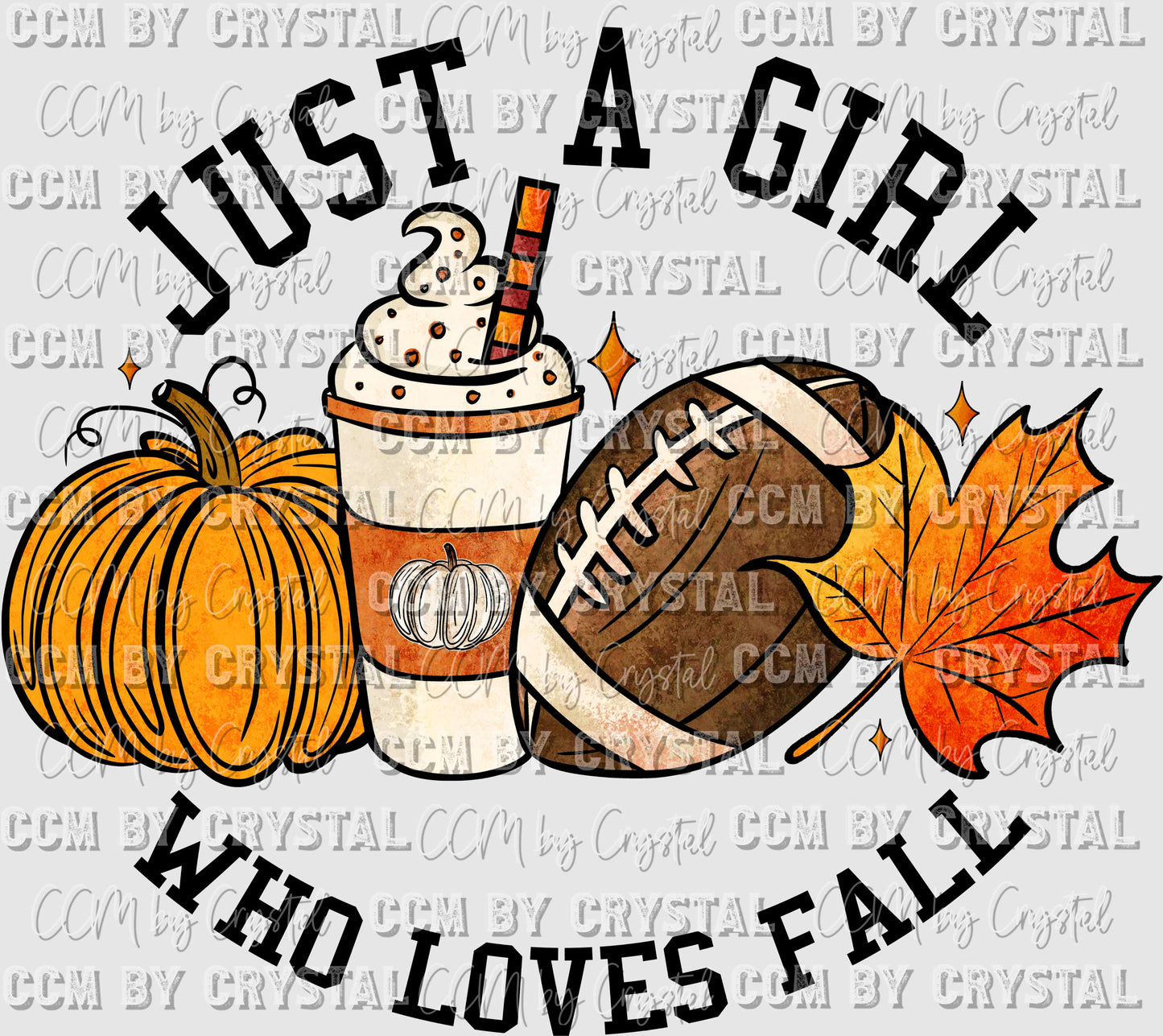 Just a Girl Who Loves Fall Ready to Press Transfer