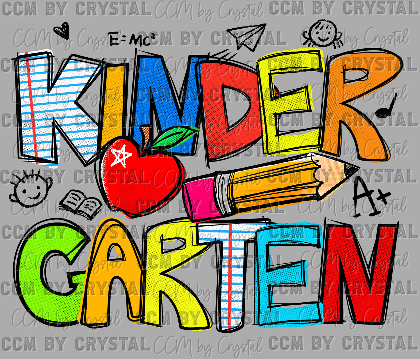 Kindergarten Ready to Press Transfer DTF Transfer Sublimation Transfer