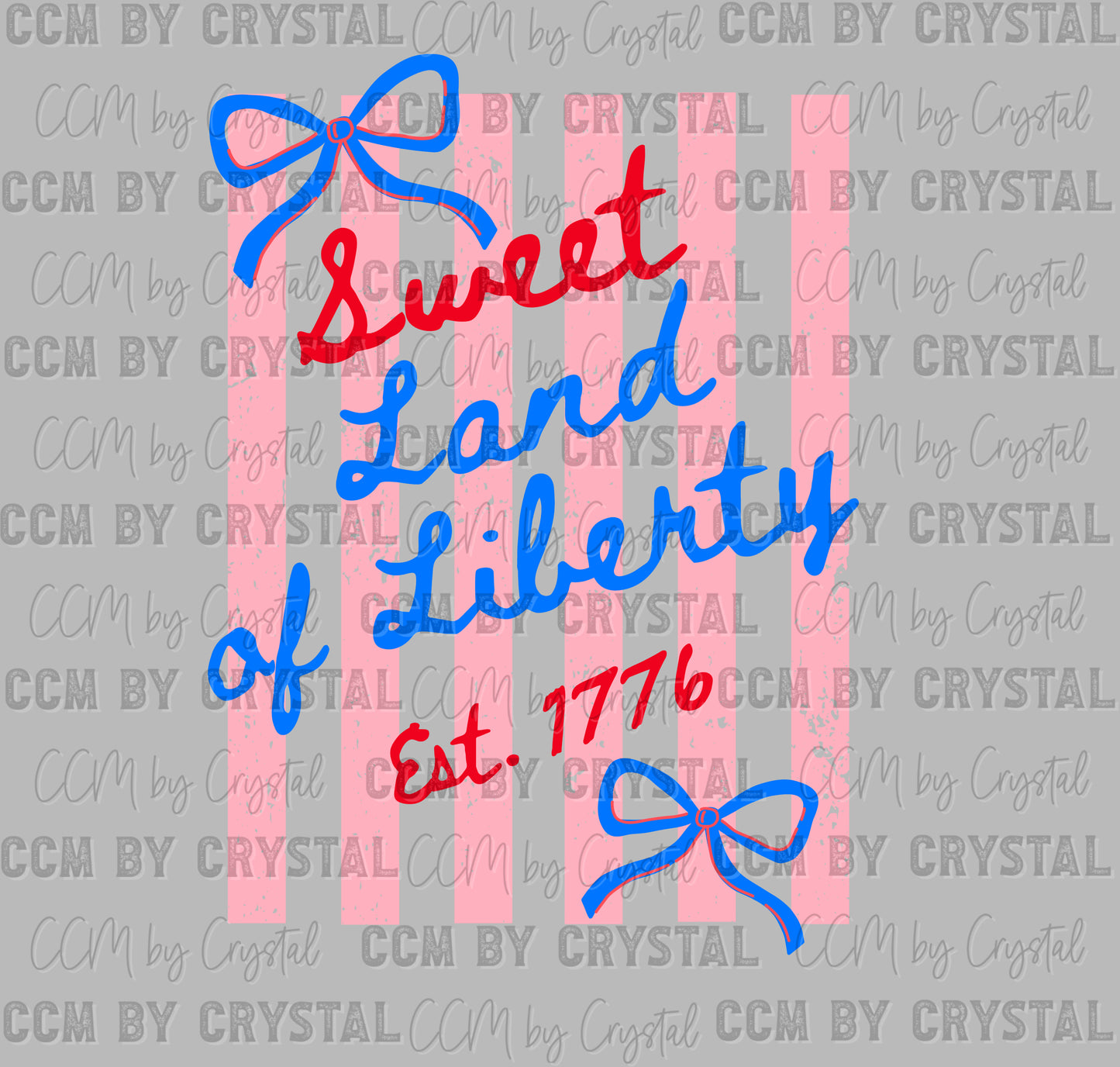 Land of Liberty USA 4th of July Patriotic DTF Transfer Sublimation Transfer
