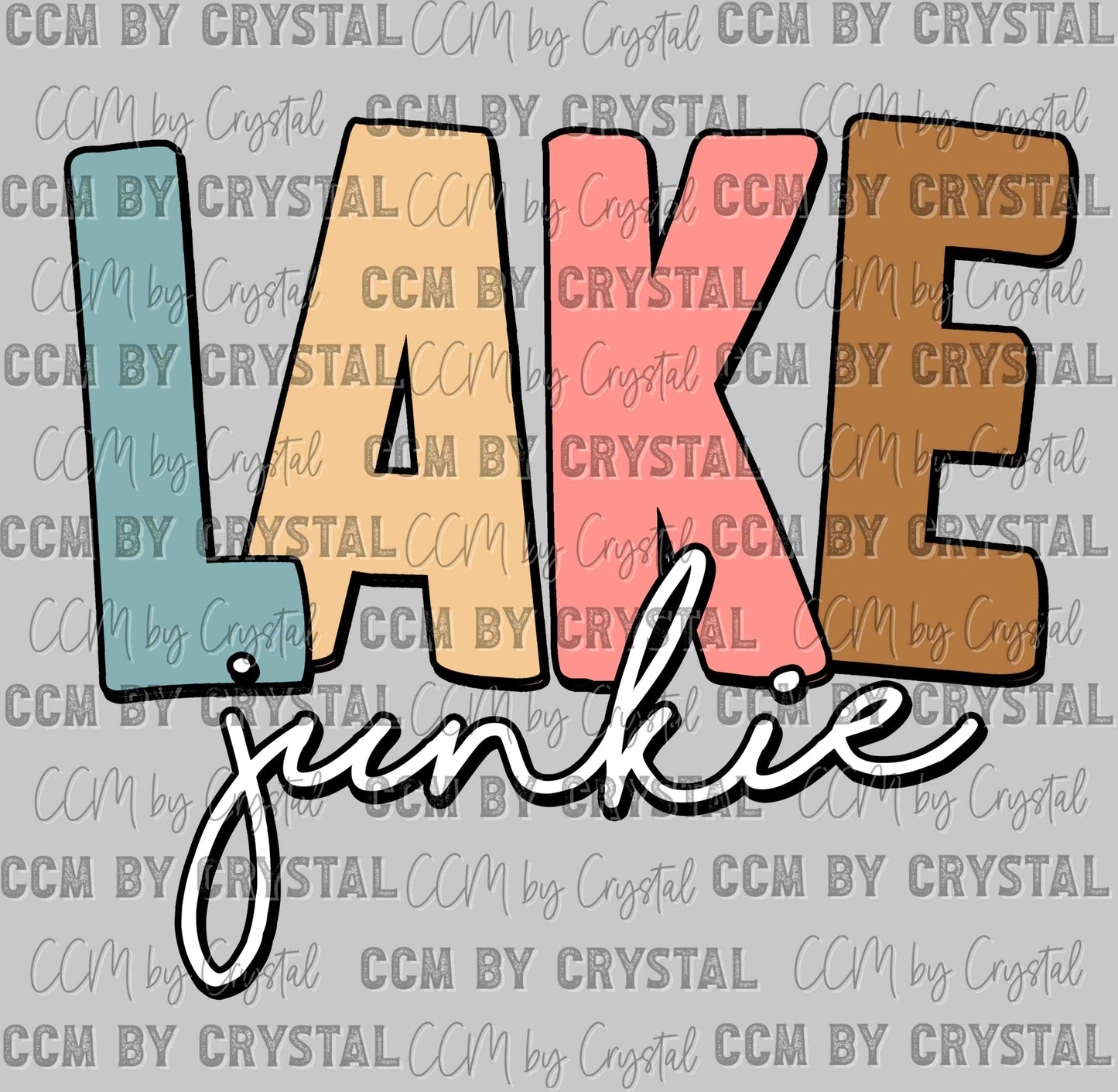 Lake Junkie Solid Ready to Press Transfer