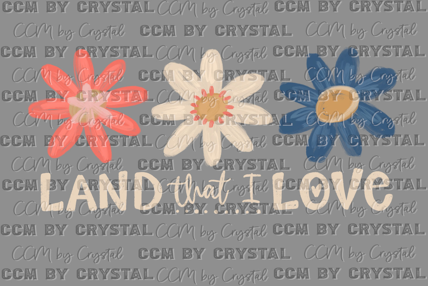 Land That I Love Clean USA Ready to Press Transfer DTF Transfer