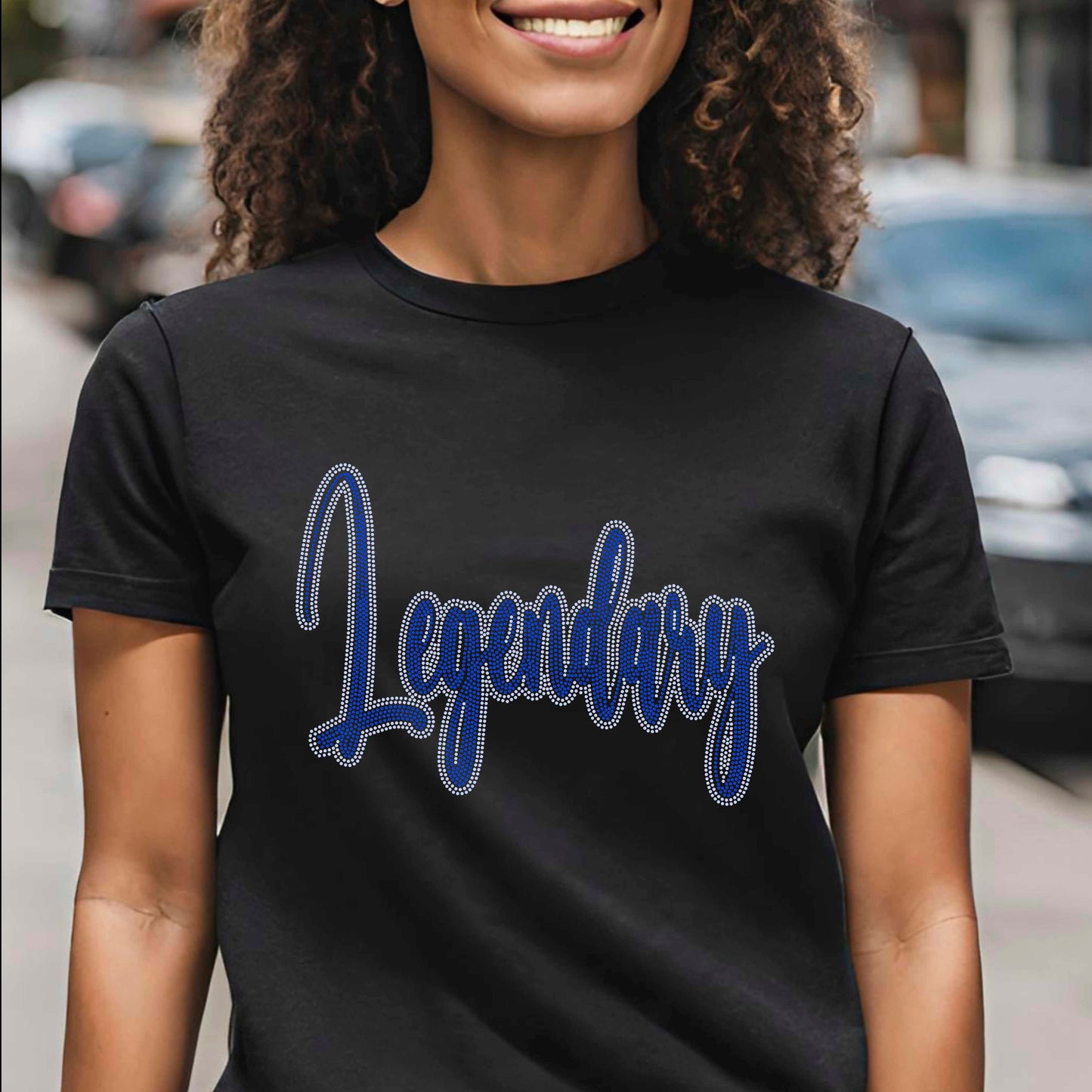 Legendary 11" 2-Color Ready to Press Spangle Transfer Bling Transfer Sparkle Transfer
