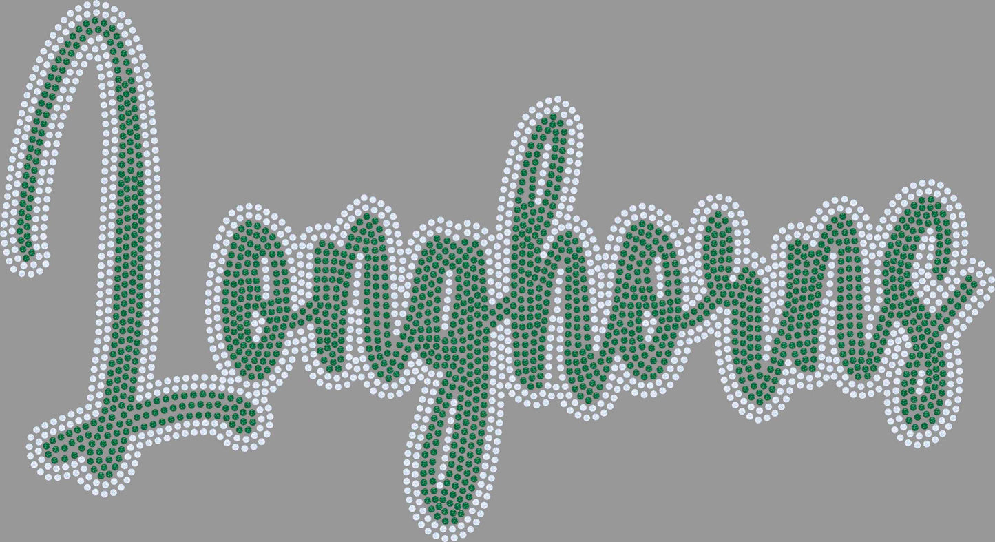 Longhorn 2-Color Approximately 11" wide Spangle Transfer