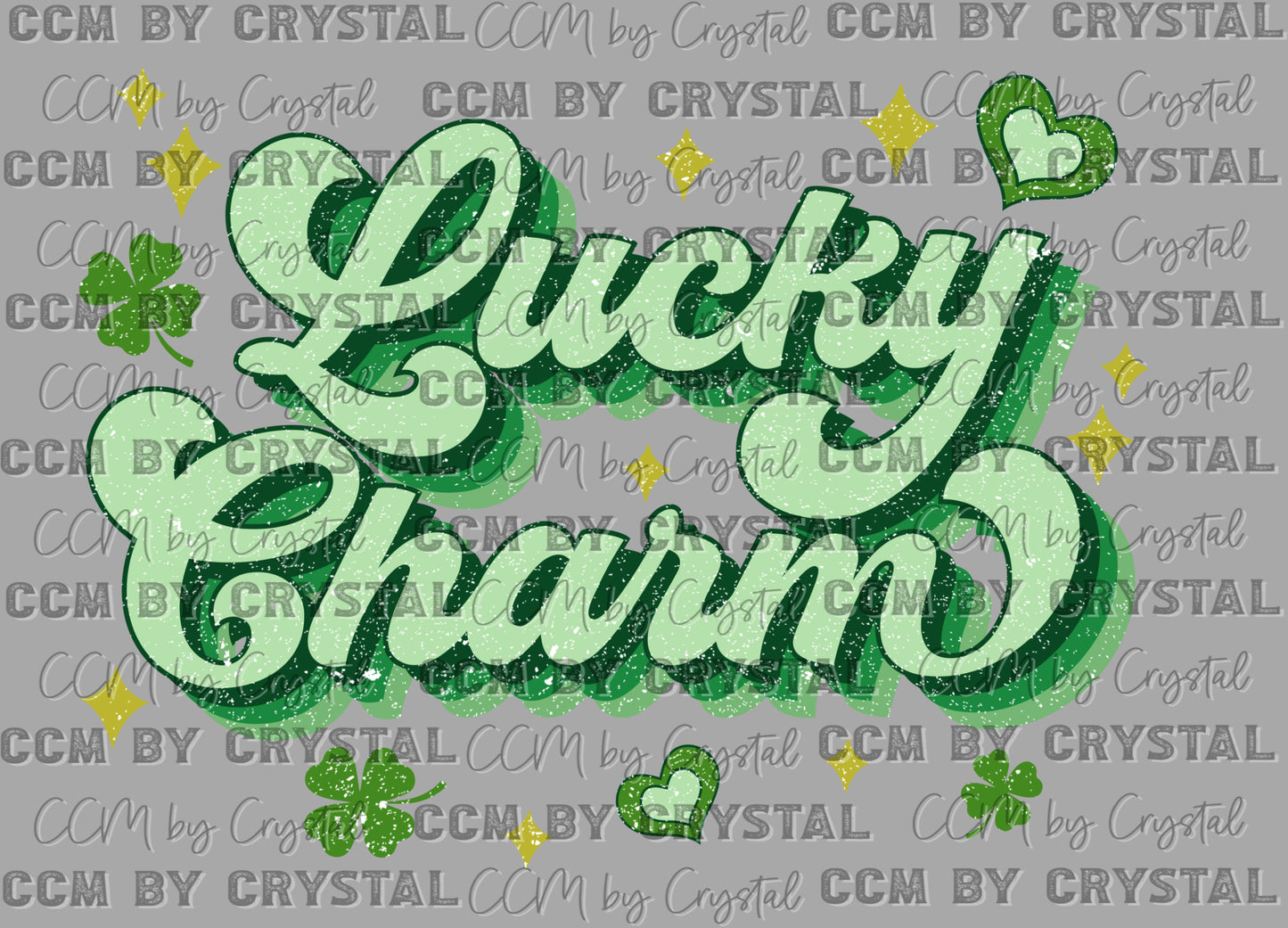Lucky Charm St Patrick's Day Ready to Press Transfer DTF Transfer Sublimation Transfer