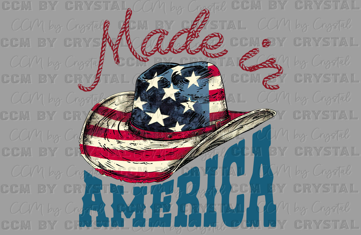 Made in America Clean Fourth of July 4th Patriotic Ready to Press Transfer DTF Transfer Sublimation Transfer