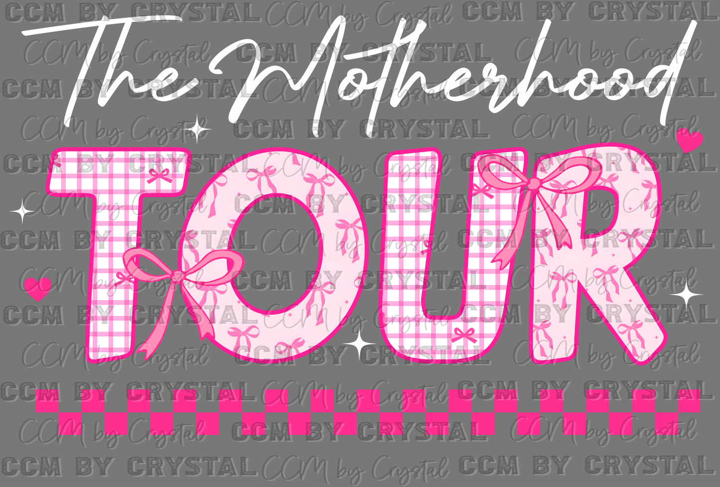 The Motherhood Tour Front White Ready to Press Transfer DTF Transfer