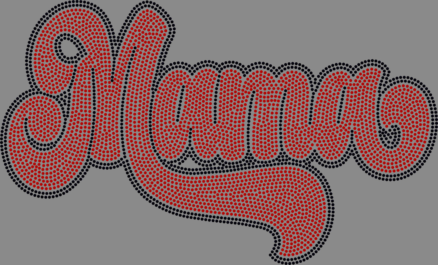 Mama 11" 2-Color Ready to Press Spangle Transfer Bling Transfer Sparkle Transfer