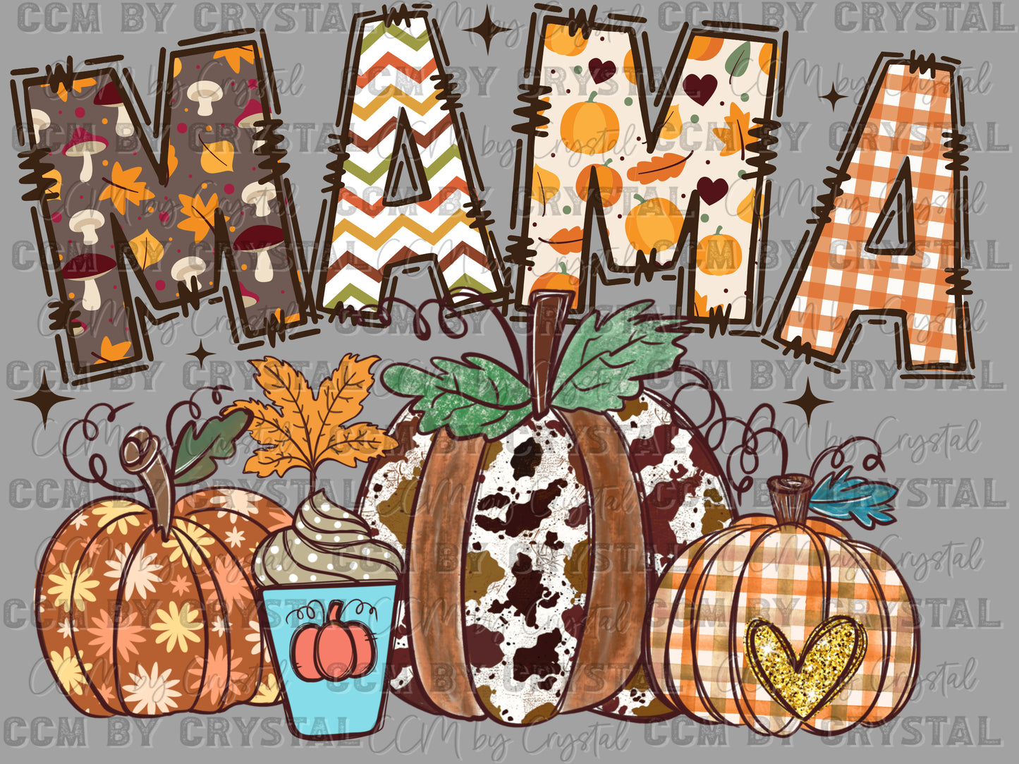 Fall Mama Ready to Press Transfer DTF Transfer Sublimation Transfer