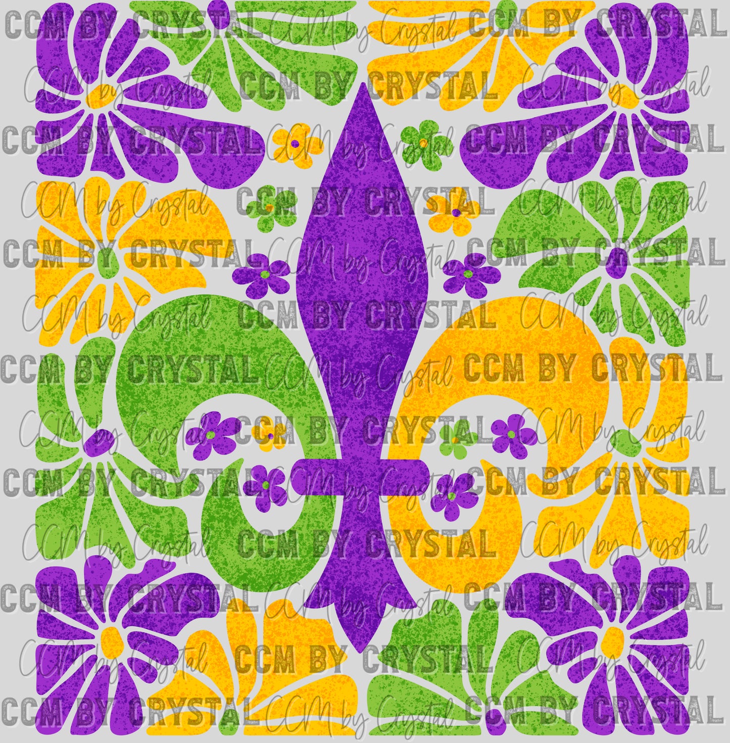 Mardi Gras Ready to Press Transfer DTF Transfer Sublimation Transfer