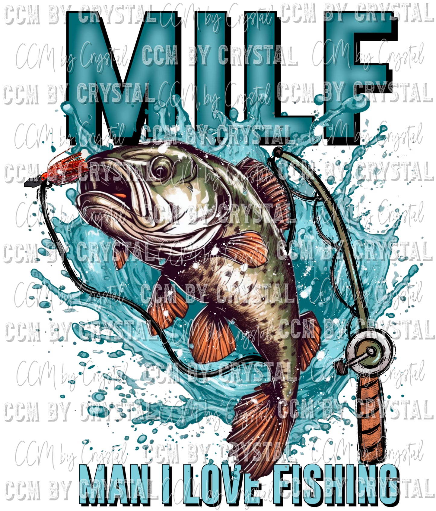 MILF Man I Love Fishing Ready to Press Transfer