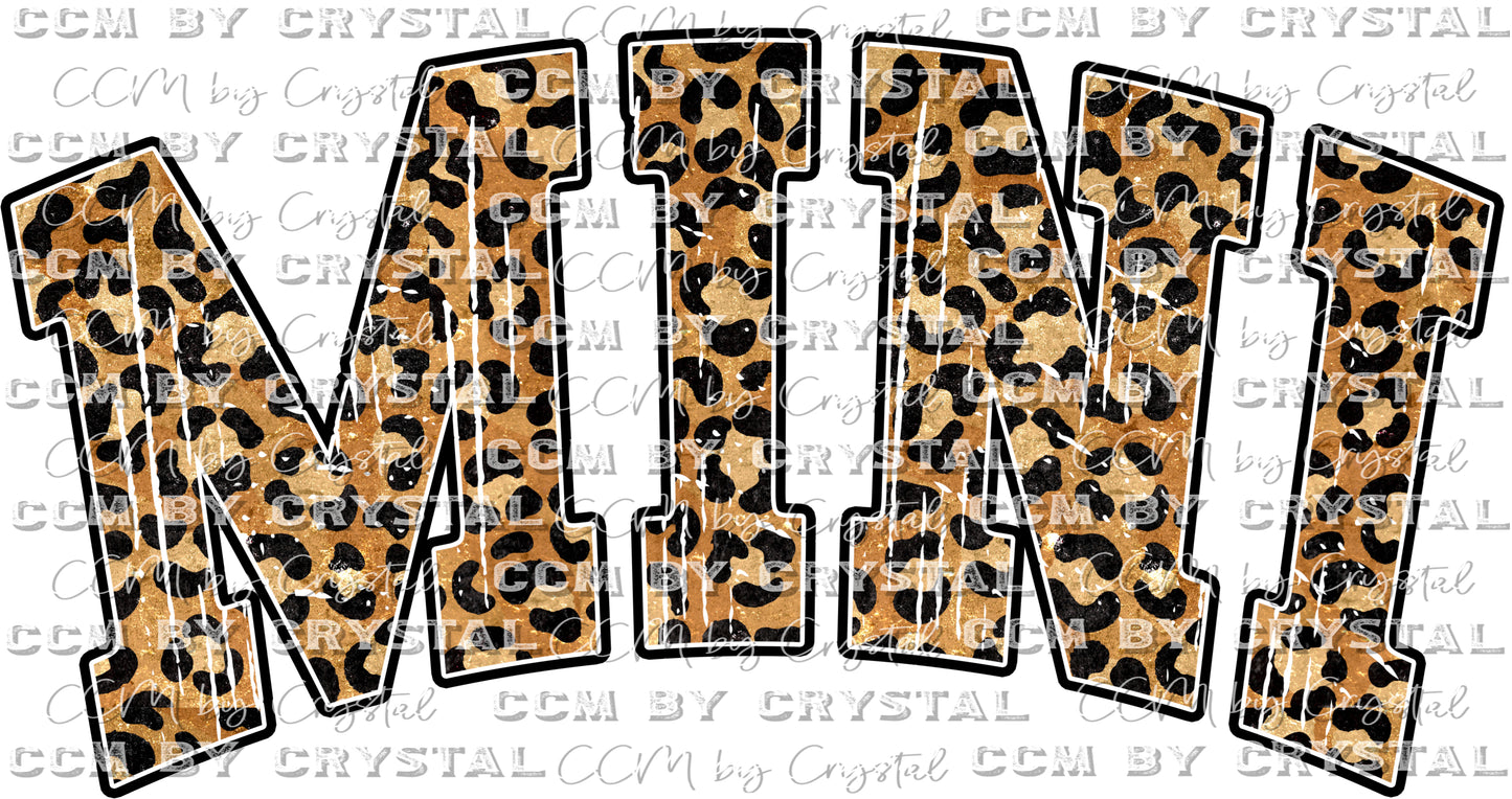 Mini Leopard Curved Ready to Press Transfer