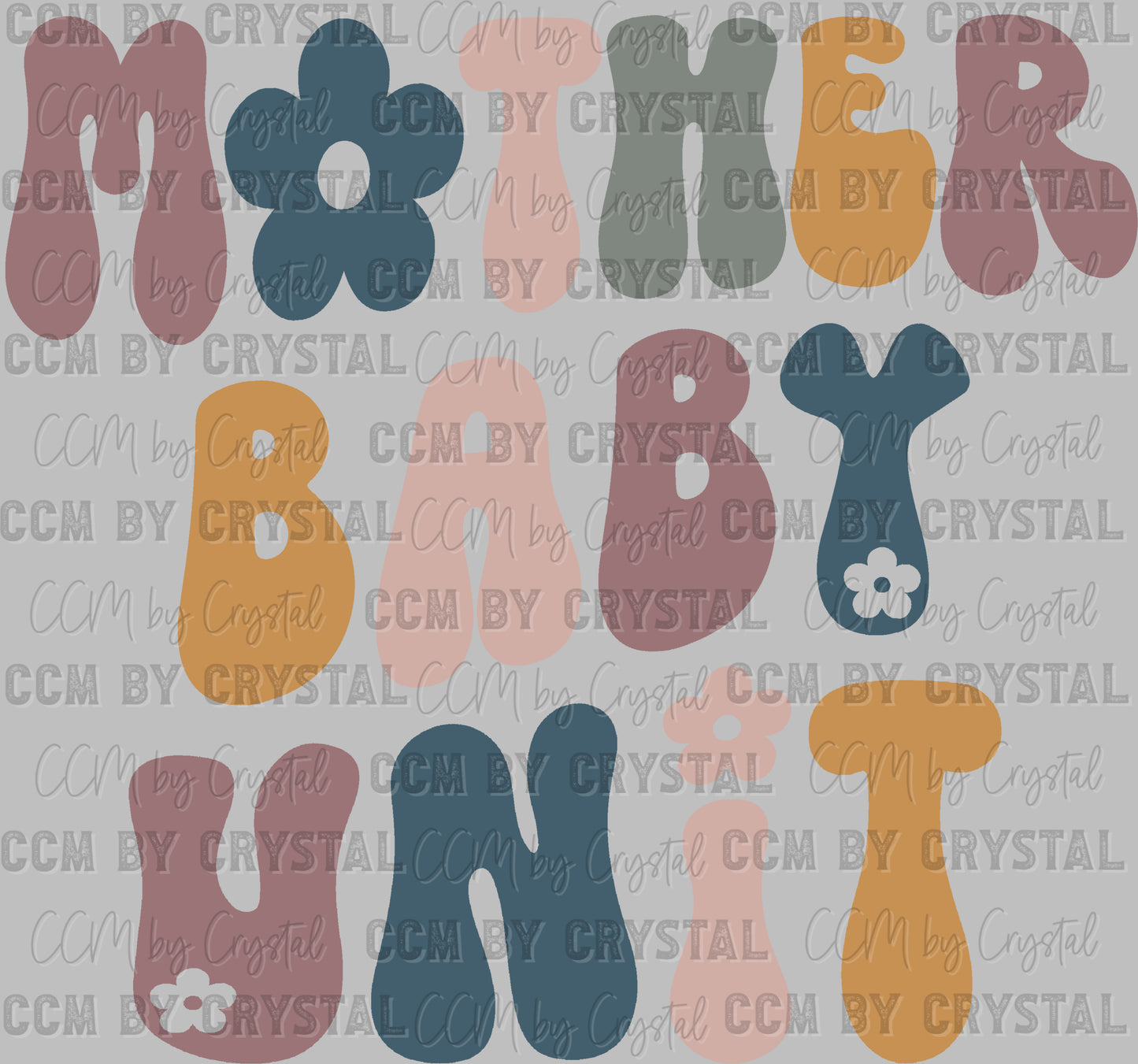 Mother baby Unit Ready to Press Transfer DTF Transfer Sublimation Transfer