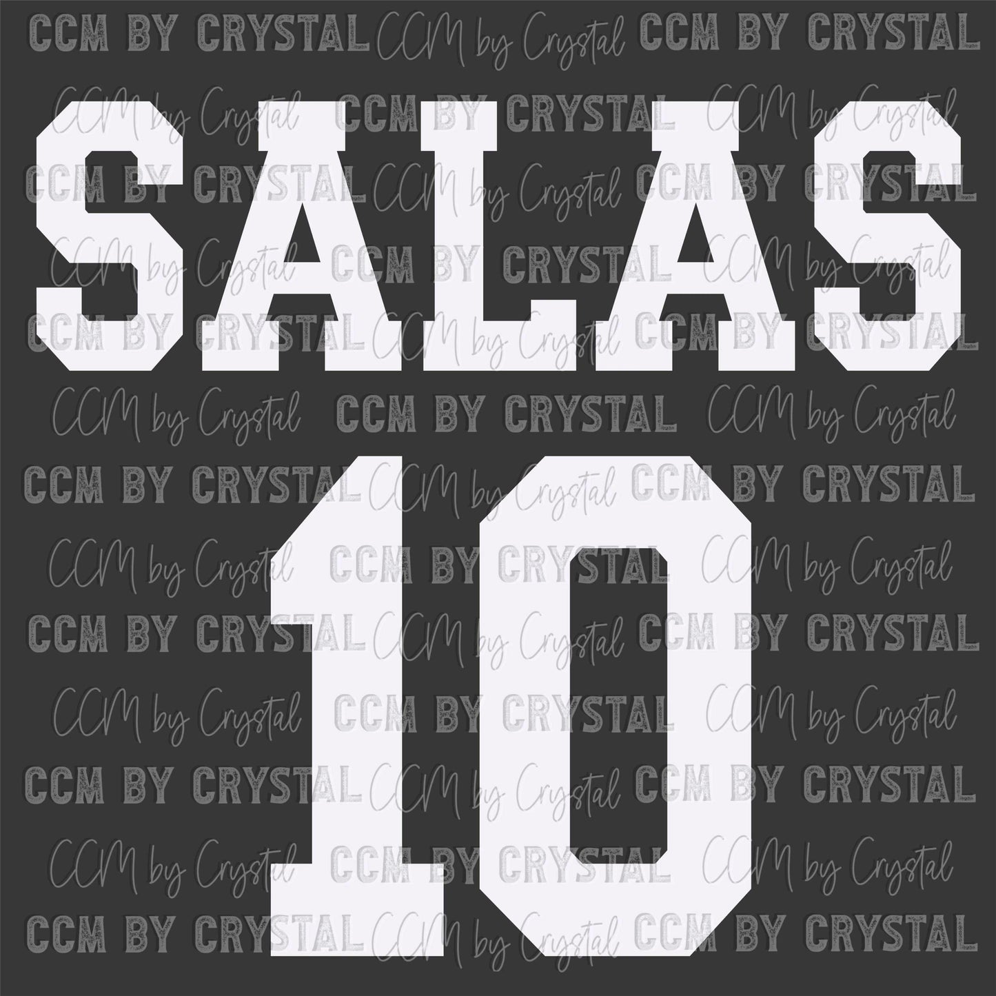 Personalized Pick your Name and Number Ready to Press DTF Transfer