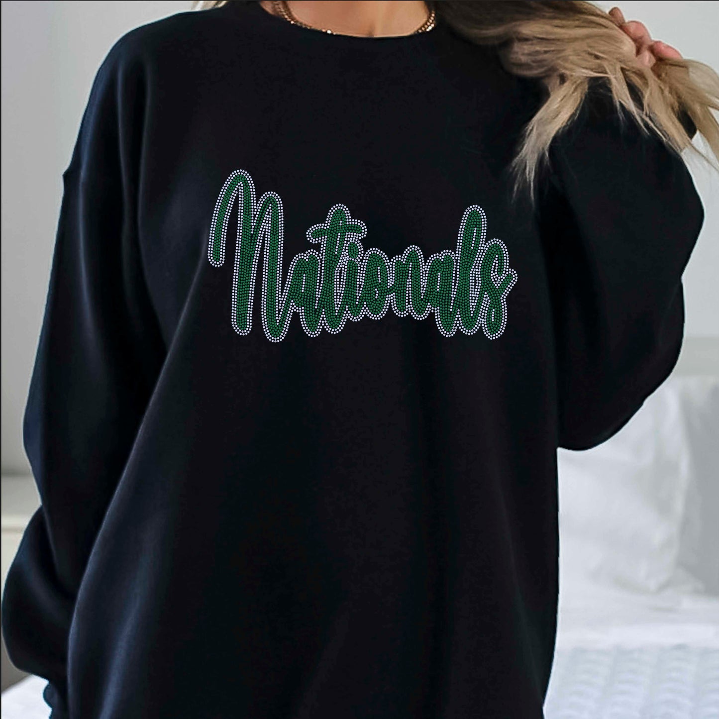 Nationals 2-Color Approximately 11" wide Spangle Transfer