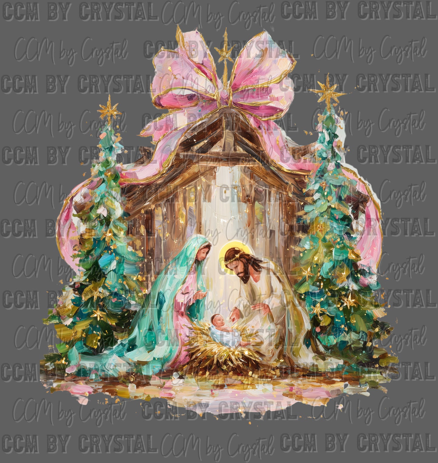 Nativity Christmas Ready to Press Transfer Instant Peel DTF Transfer Sublimation Transfer