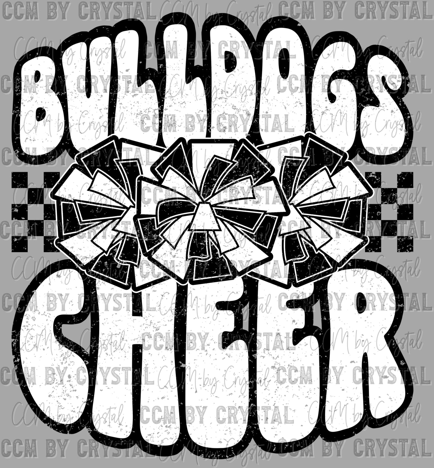 Bulldogs Cheer DTF Transfer Sublimation Transfer