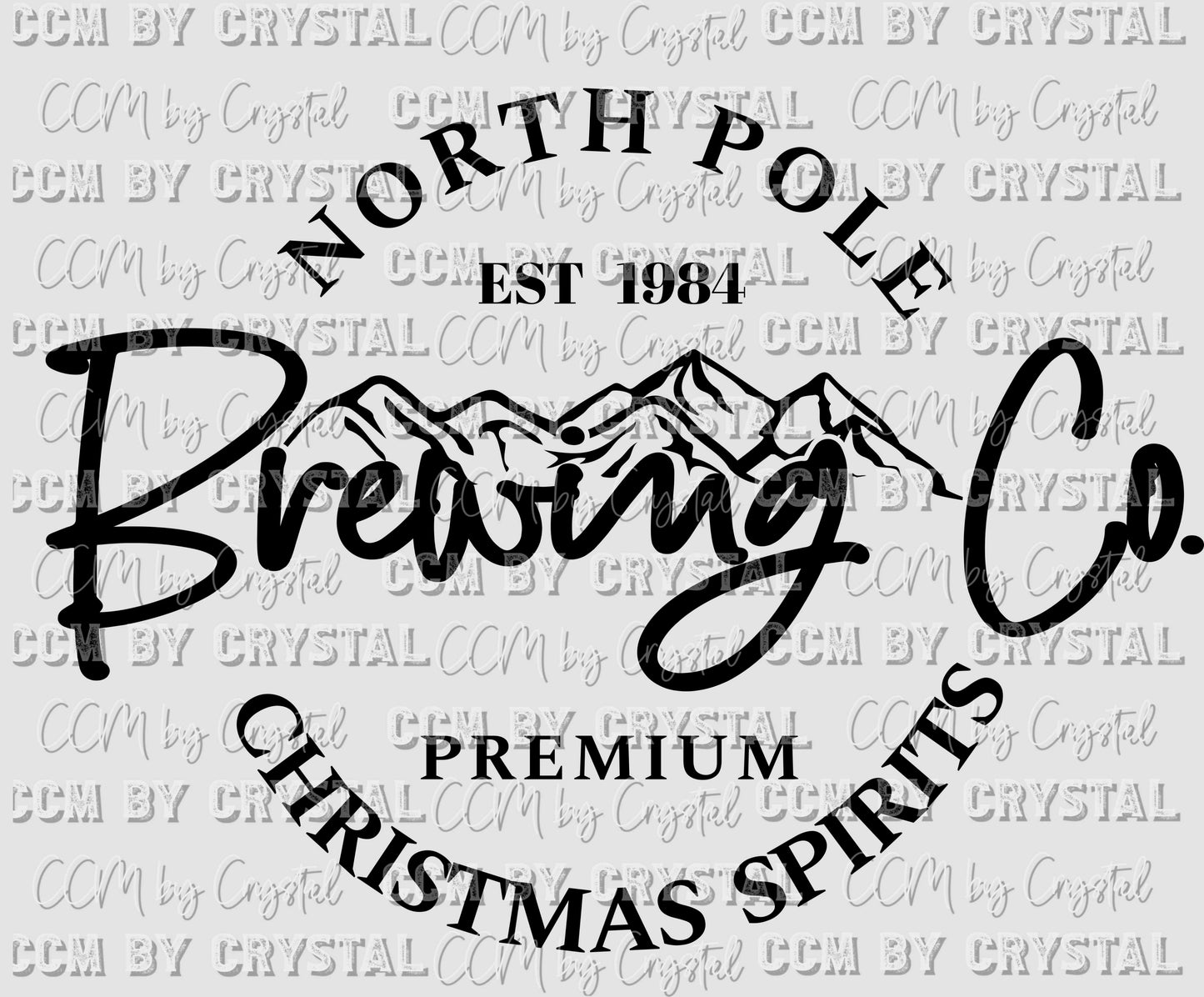 North Pole Brewing Company Christmas Ready to Press Transfer