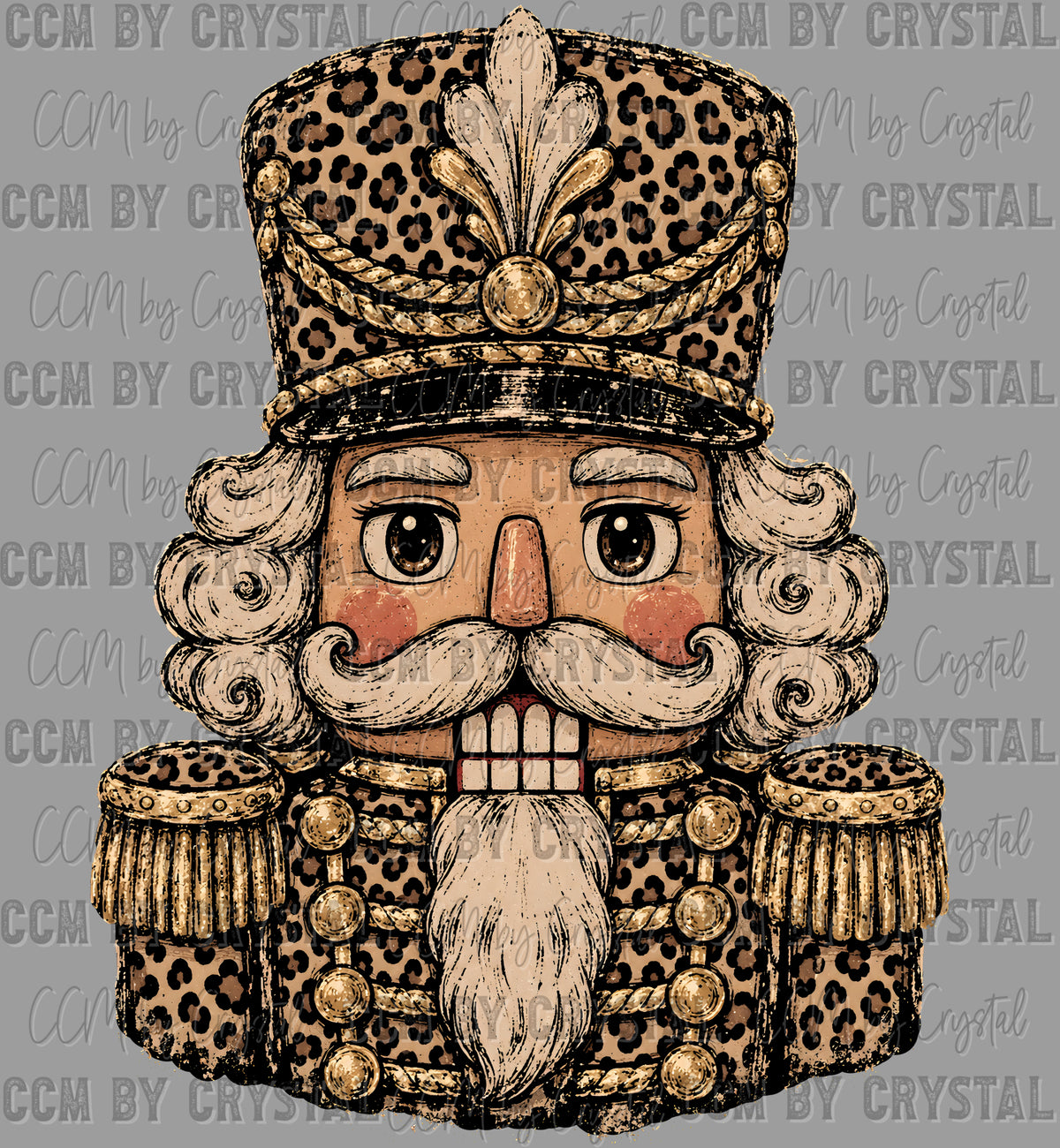 Leopard Nutcracker Christmas Ready to Press DTF Transfers Sublimation Transfers