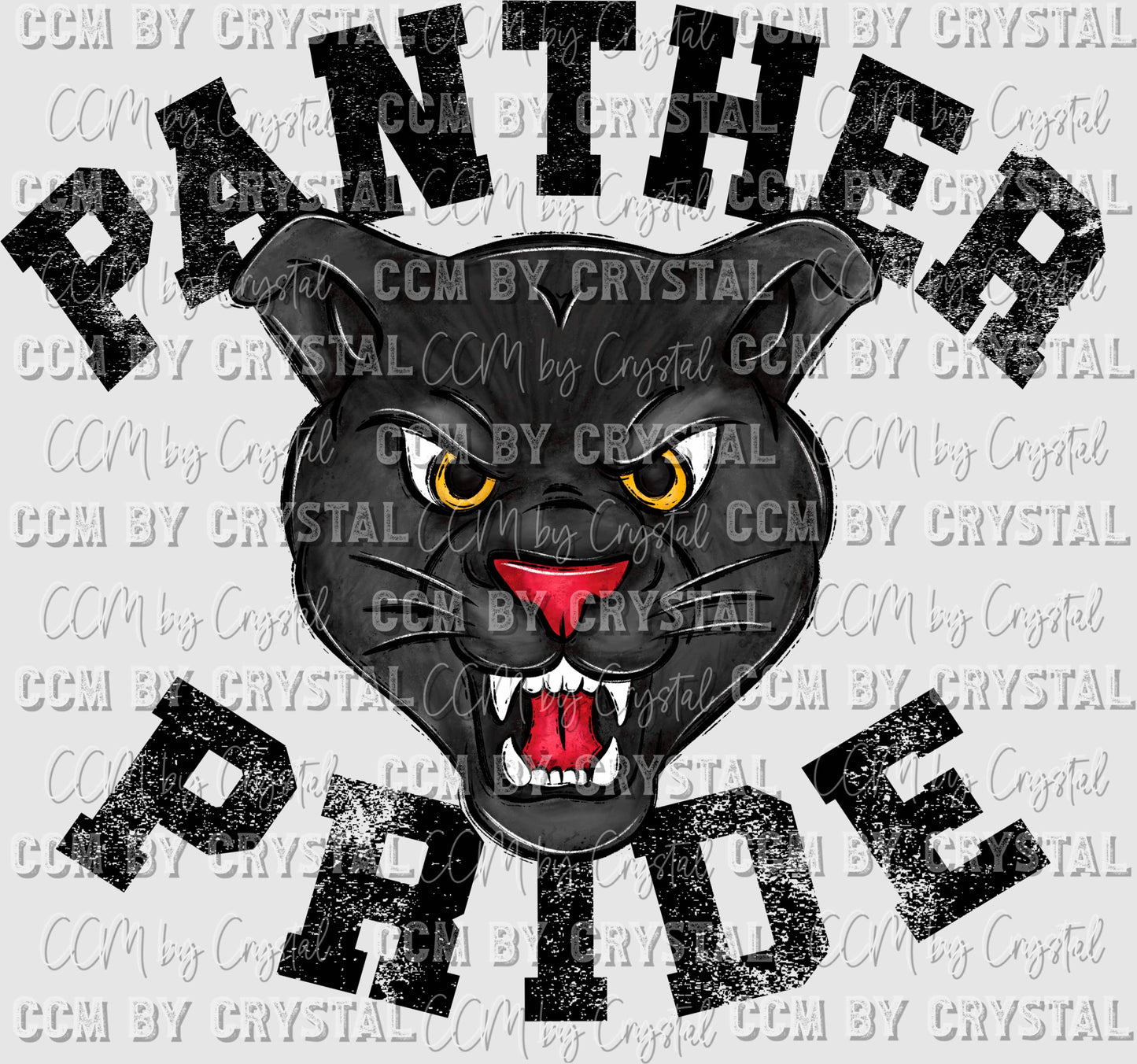 Panther Pride Mascot PNG Digital File ONLY