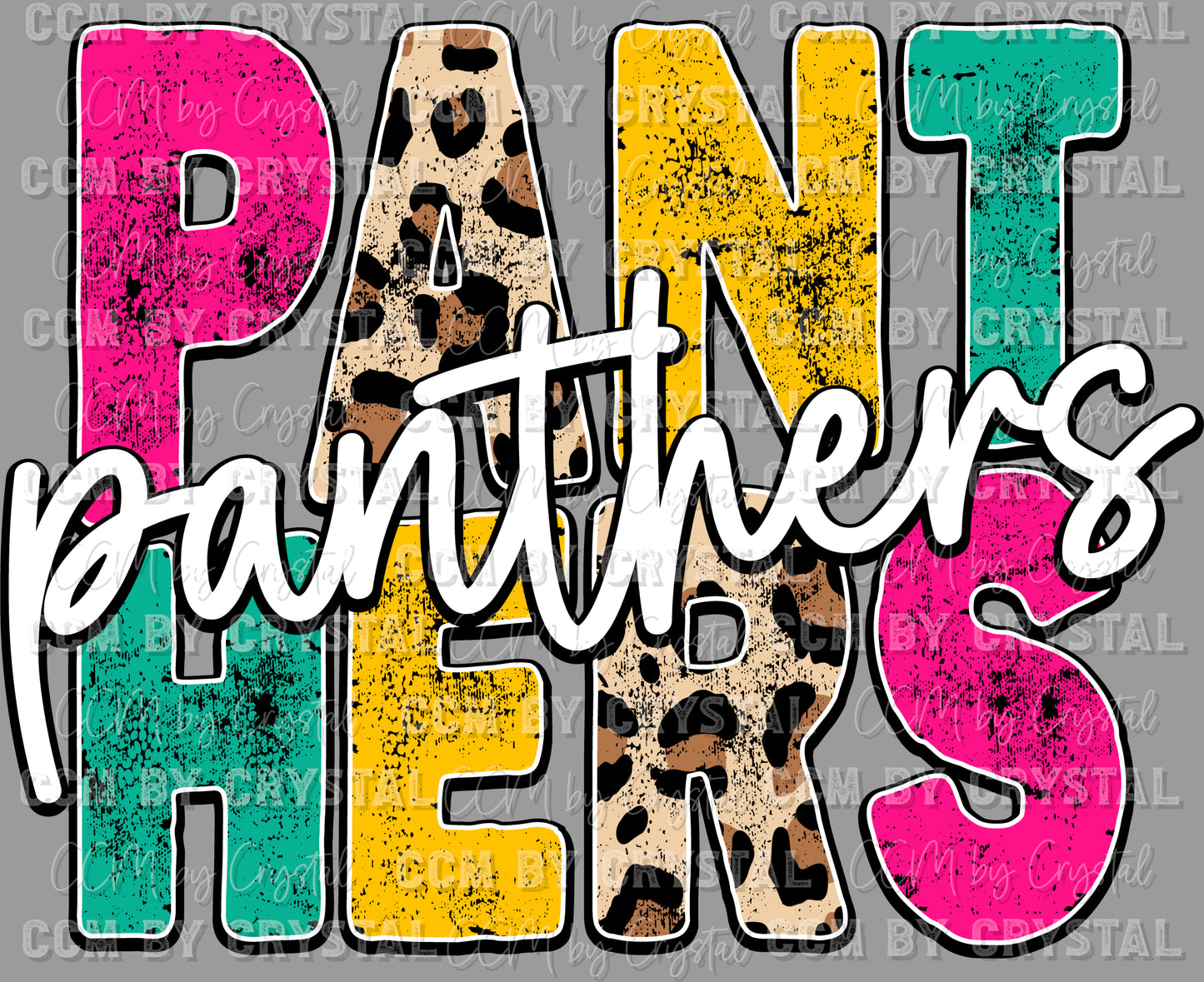 Panthers Mascot Ready to Press Transfer DTF Transfer Sublimation Transfer