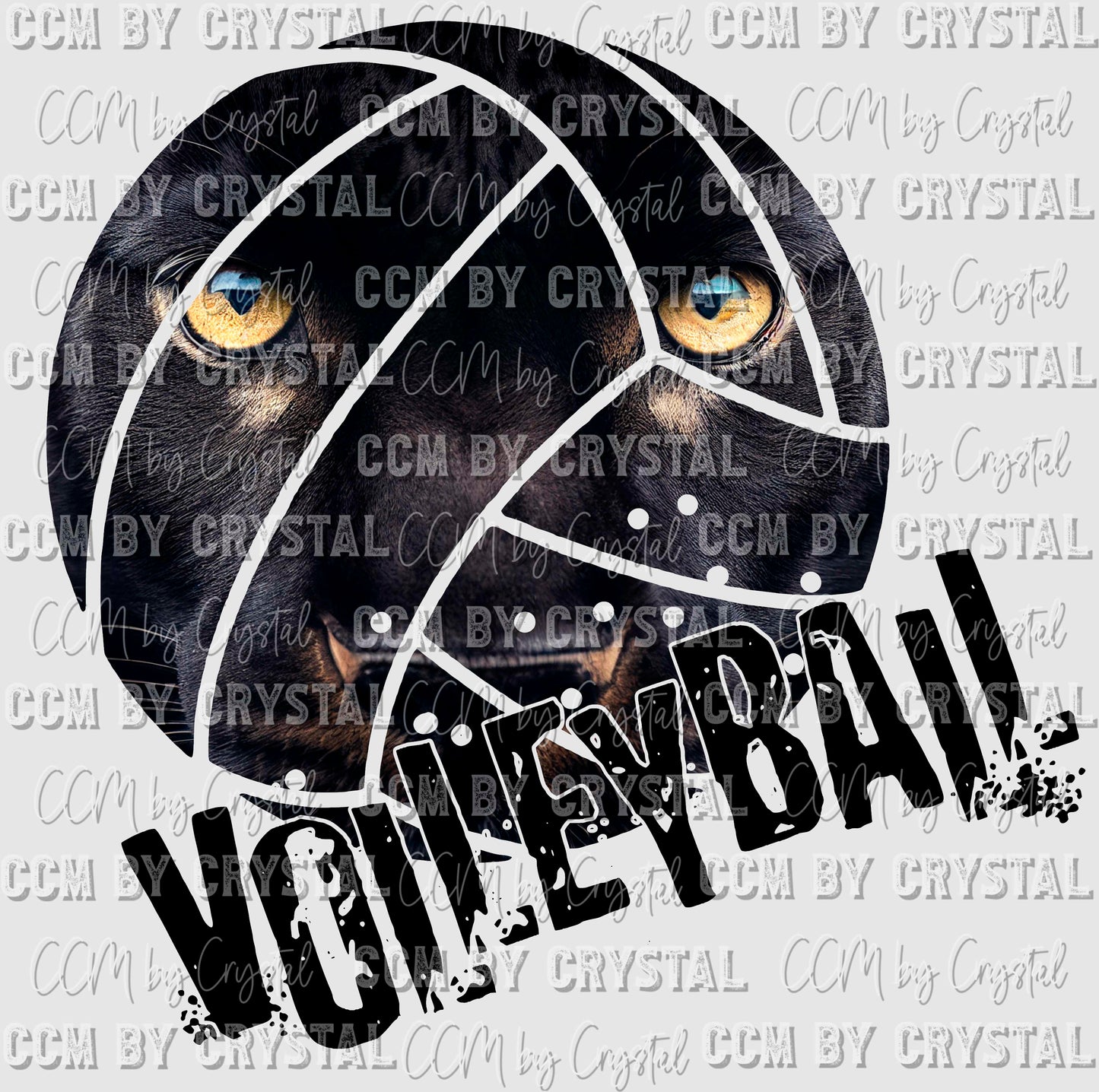 Panthers Volleyball Mascot PNG Digital File ONLY
