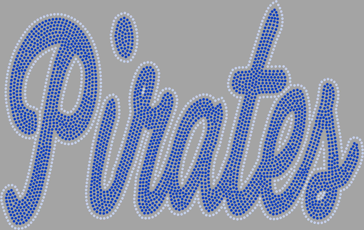 Pirates 11" 2-Color Ready to Press Spangle Transfer Bling Transfer Sparkle Transfer