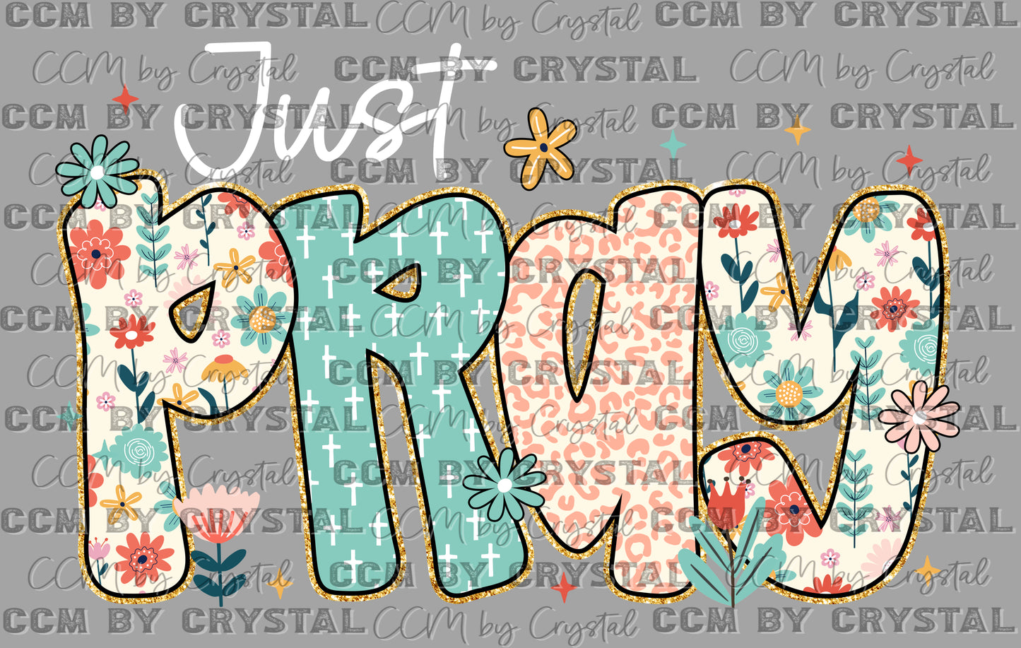Just Pray Faith Easter Ready to Press Instant Peel DTF Transfers Sublimation Transfers