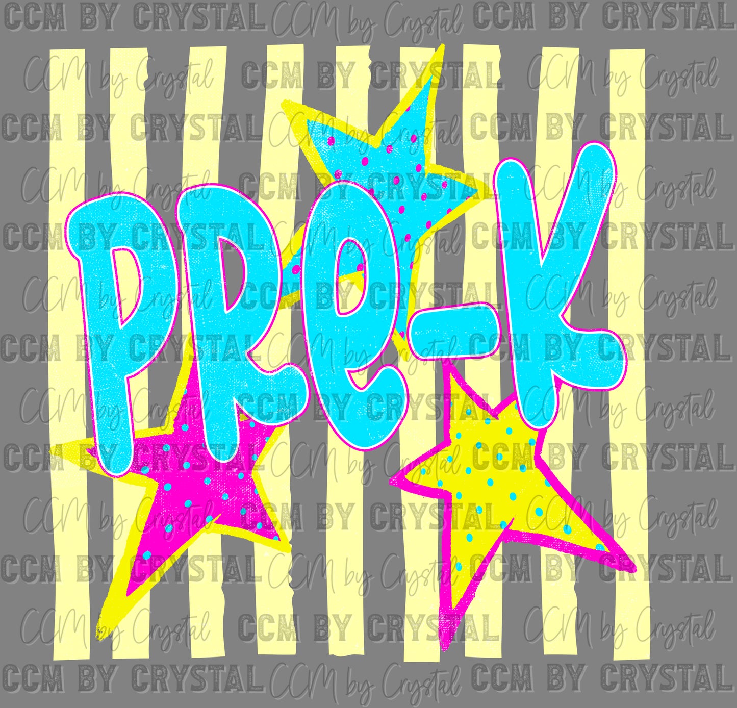 Pre-K Girly Pastel Back to School Ready to Press DTF Transfers Sublimation Transfers