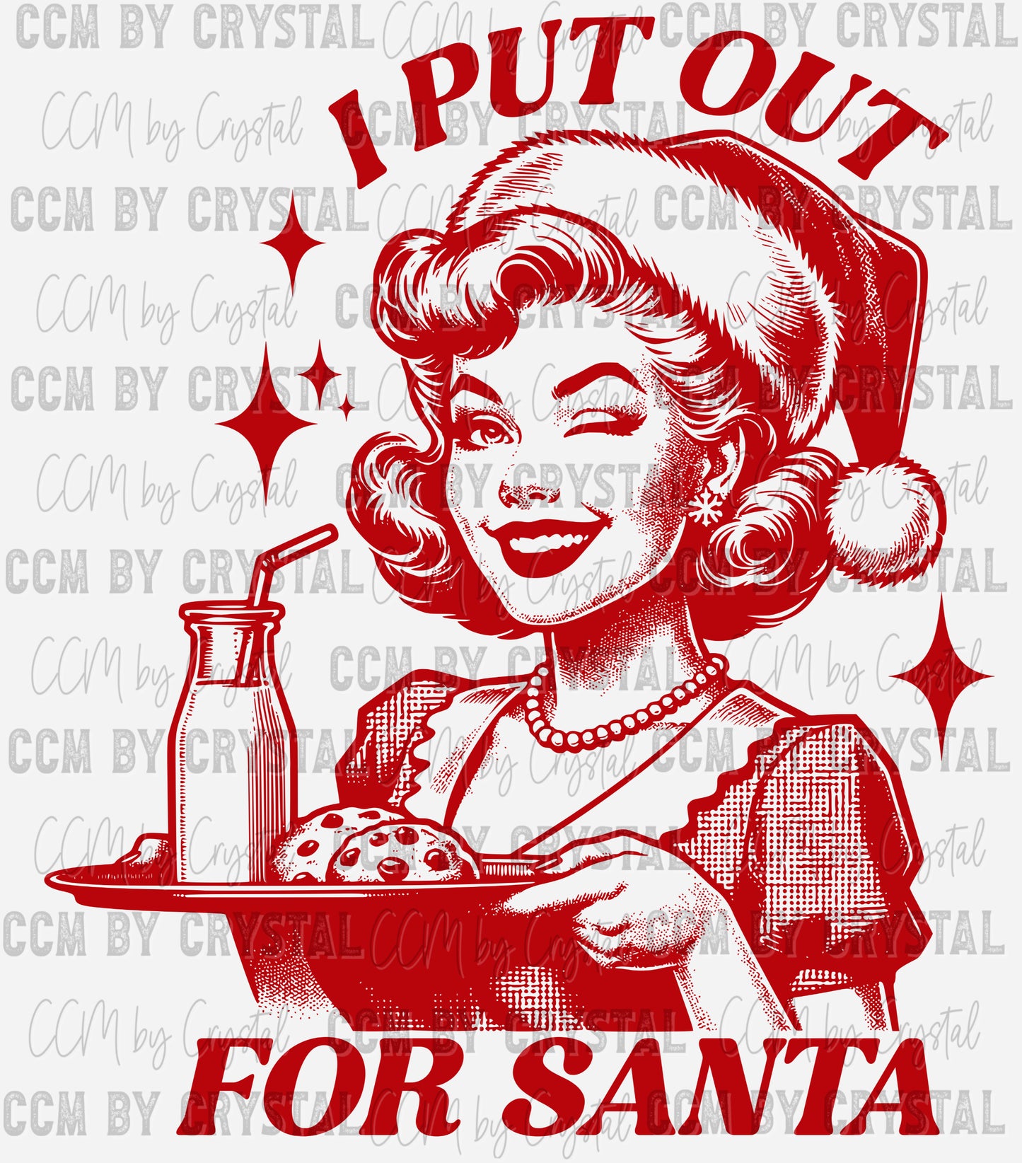I Put out for Santa UV DTF Transfer Sticker Ready to Apply