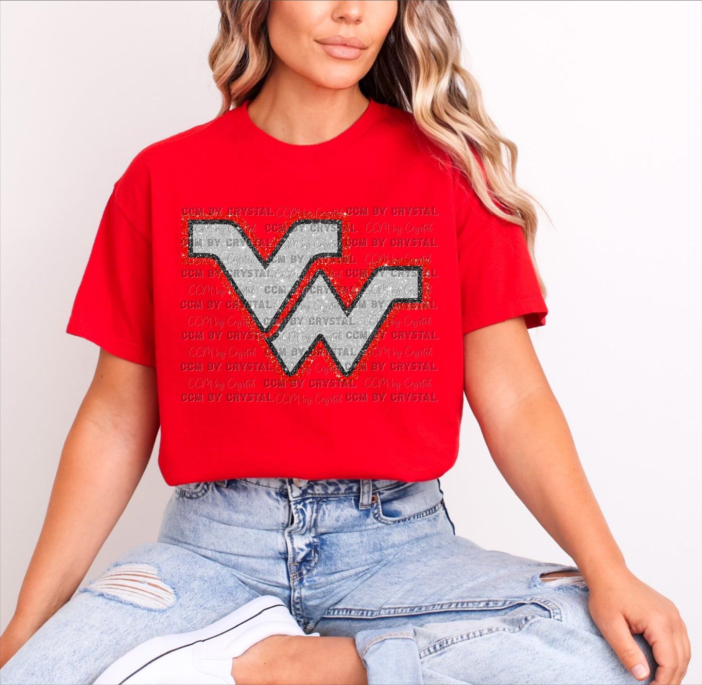 Victoria West Warriors Faux Glitter T-Shirt