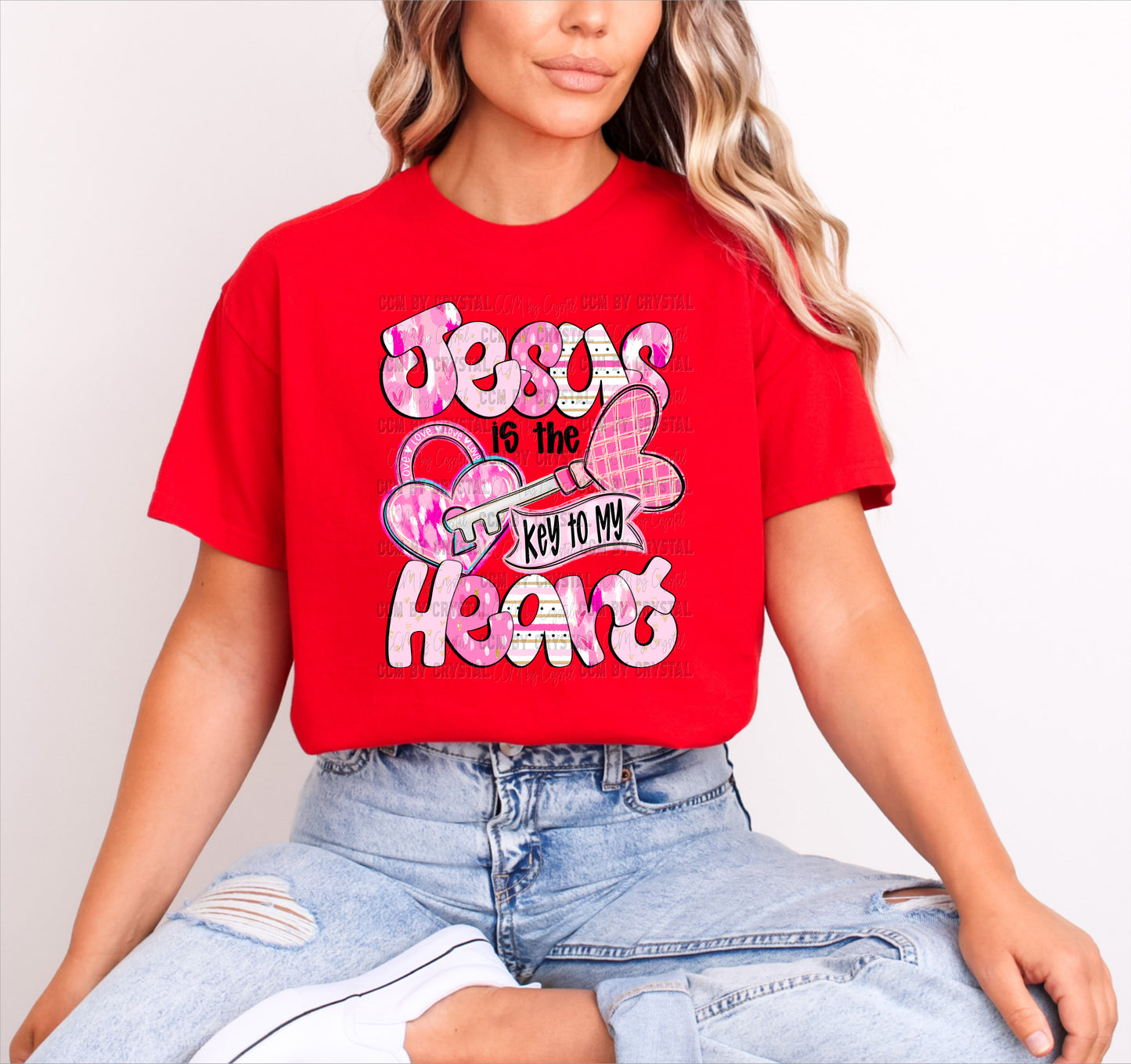 Valentines Day Jesus is the Key to My Heart T-Shirt