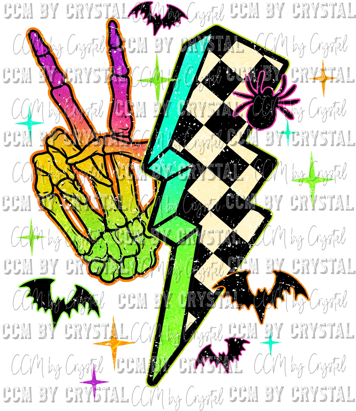 Retro Halloween Pocket Sleeve Ready to Press Transfer
