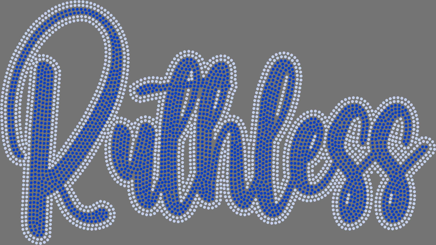 Ruthless 11" 2-Color Ready to Press Spangle Transfer Bling Transfer Sparkle Transfer
