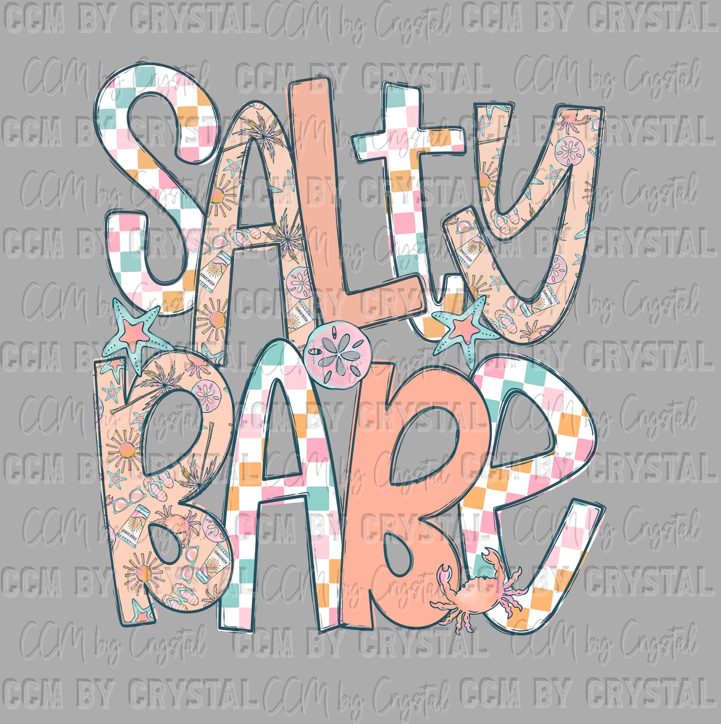 Salty Babe Summer DTF Transfer Sublimation Transfer