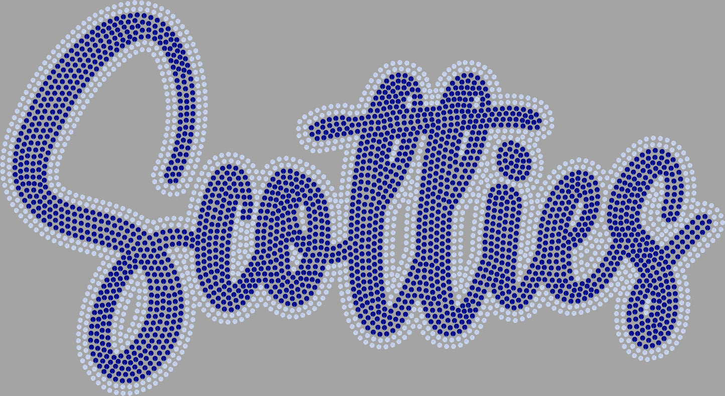 Scotties 2-Color Approximately 11" wide Spangle Transfer