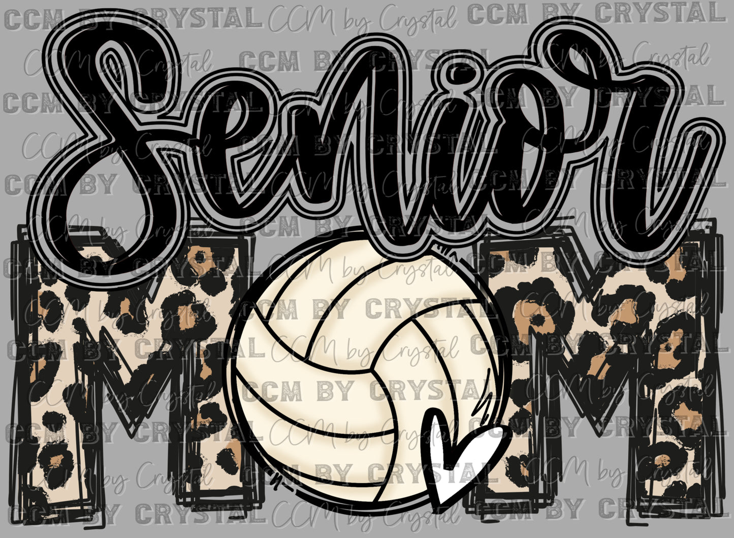 Senior Mom Volleyball Ready to Press Transfer DTF Transfer Sublimation Transfer