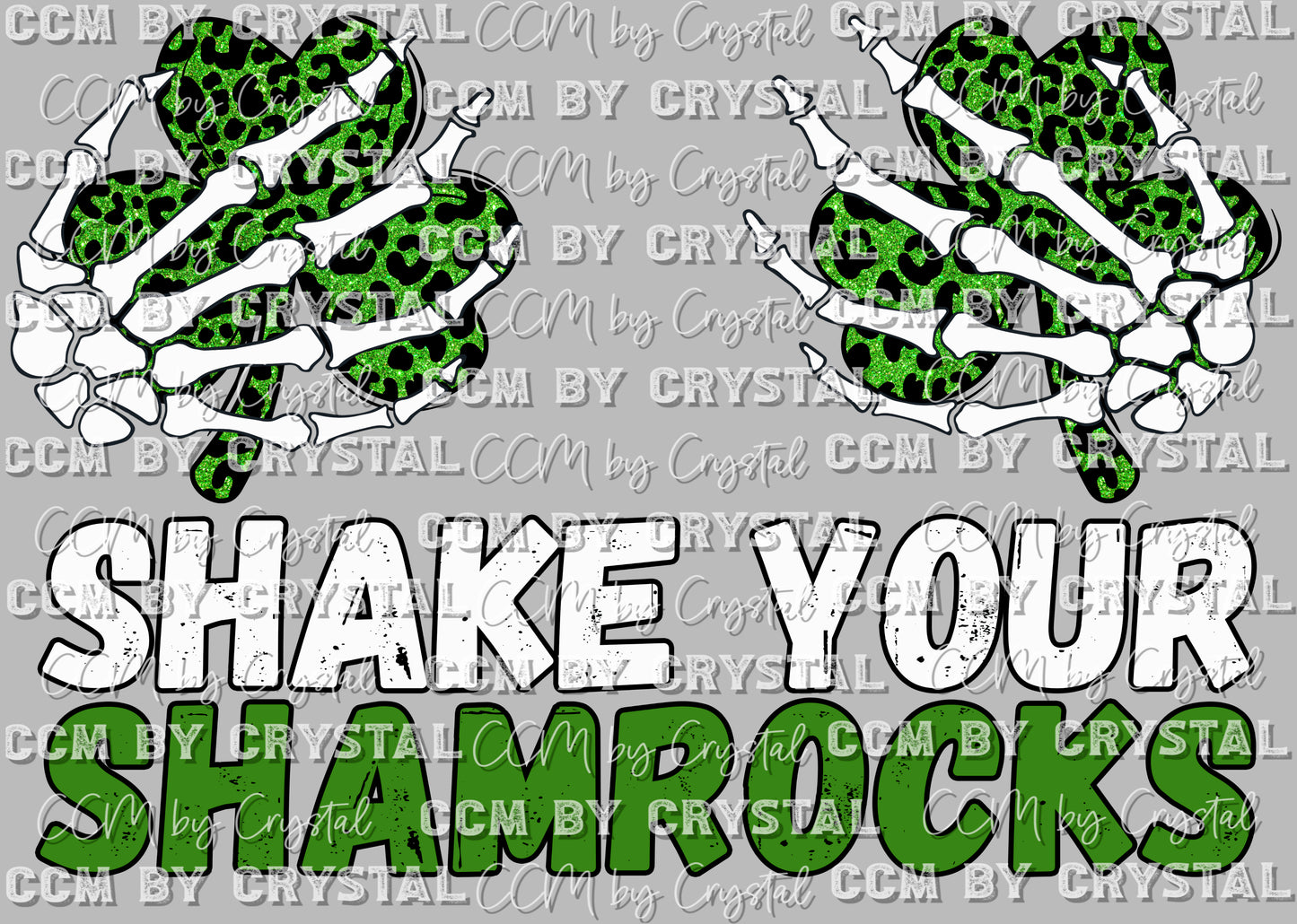 Shake Your Shamrocks St. Patrick's Day Ready to Press Transfer