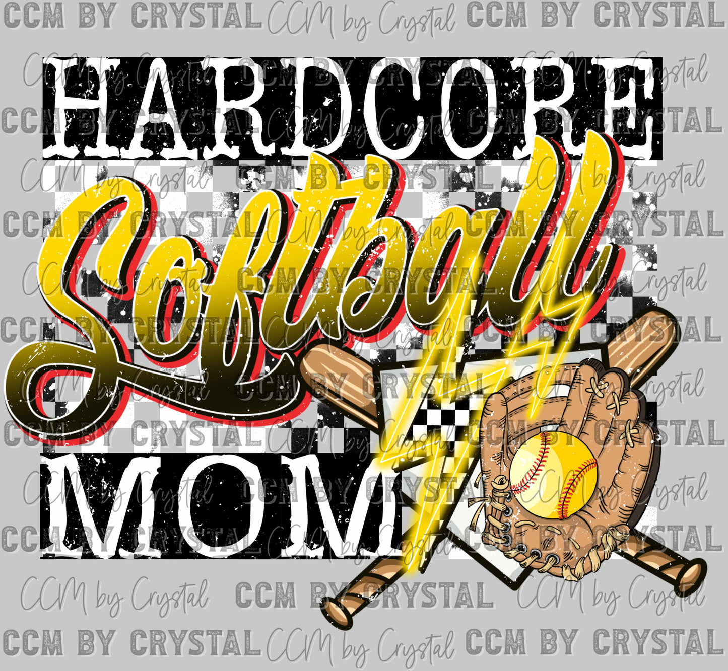 Hardcore Softball Mom Ready to Press Transfer