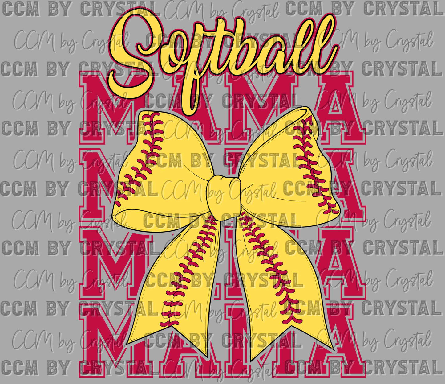 Softball Mama Ready to Press Transfer DTF Transfer Sublimation Transfer