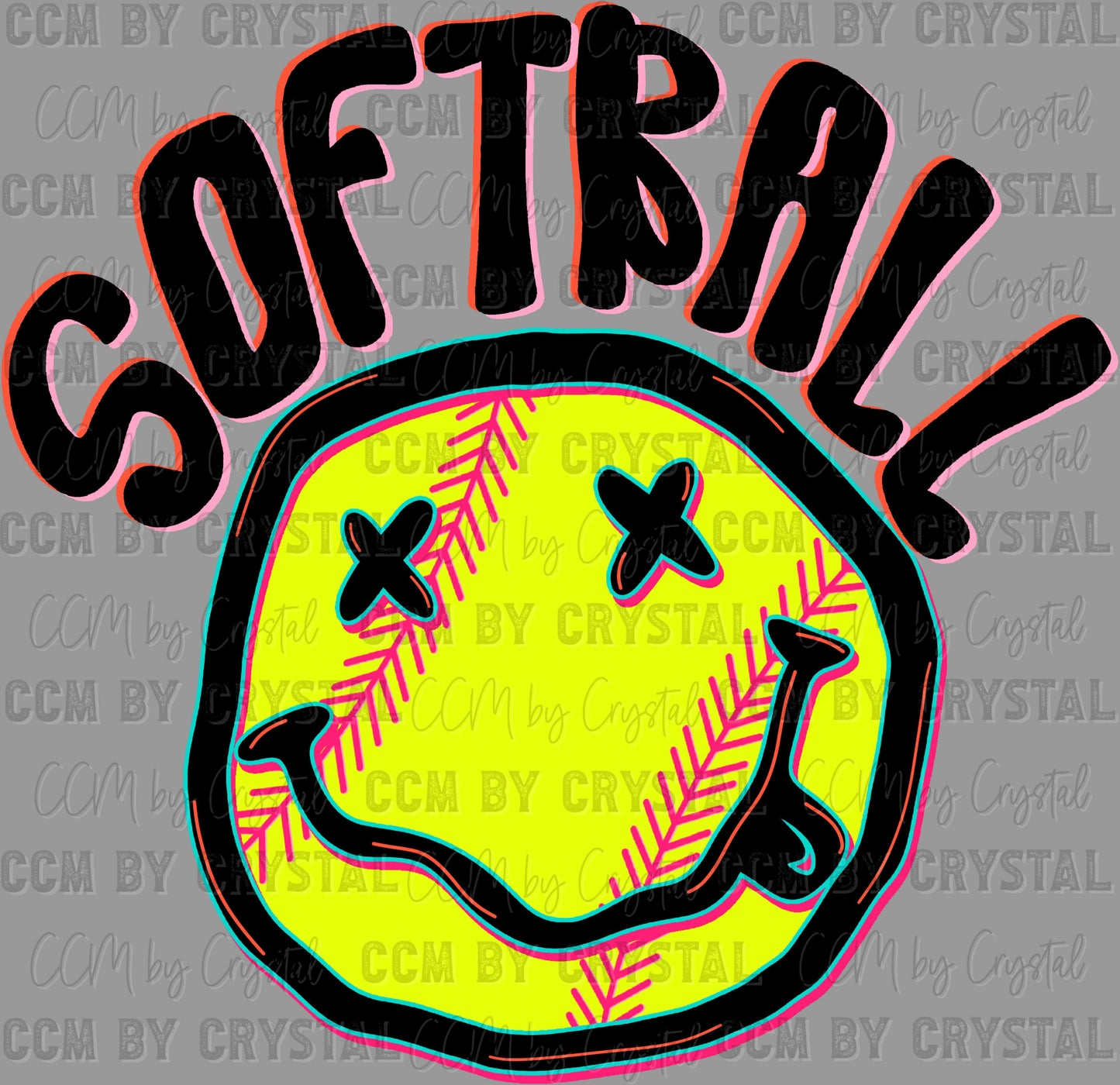Retro Softball Ready to Press Instant Peel DTF Transfers