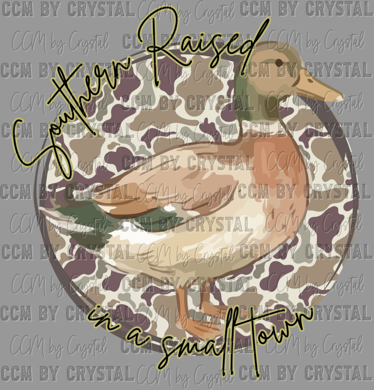 Southern Raised Duck Hunting Ready to Press Transfer DTF Transfer Sublimation Transfer