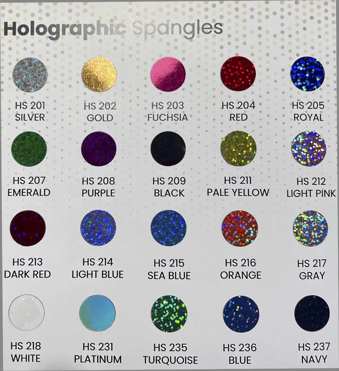 Rebels 11" 3-Color Ready to Press Spangle Transfer Bling Transfer Sparkle Transfer