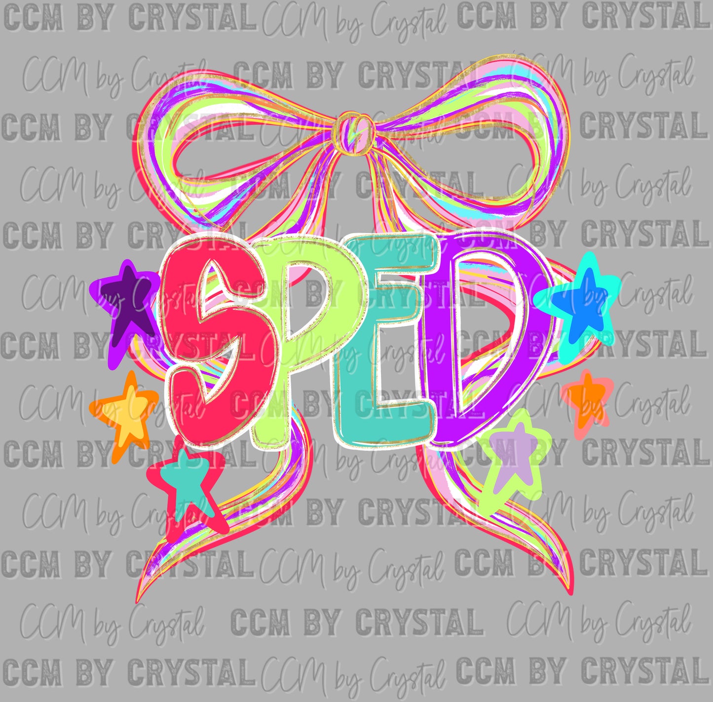Sped Back to School Colorful Ready to Press Transfer DTF Transfer Sublimation Transfer