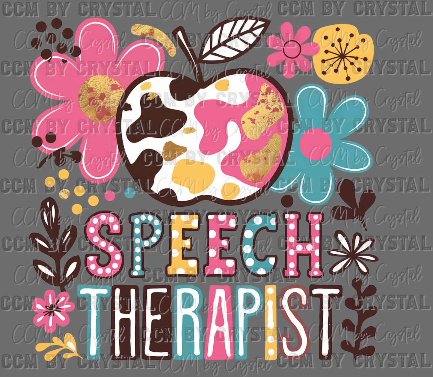 Speech Therapist School Ready to Press Transfer DTF Transfer Sublimation Transfer