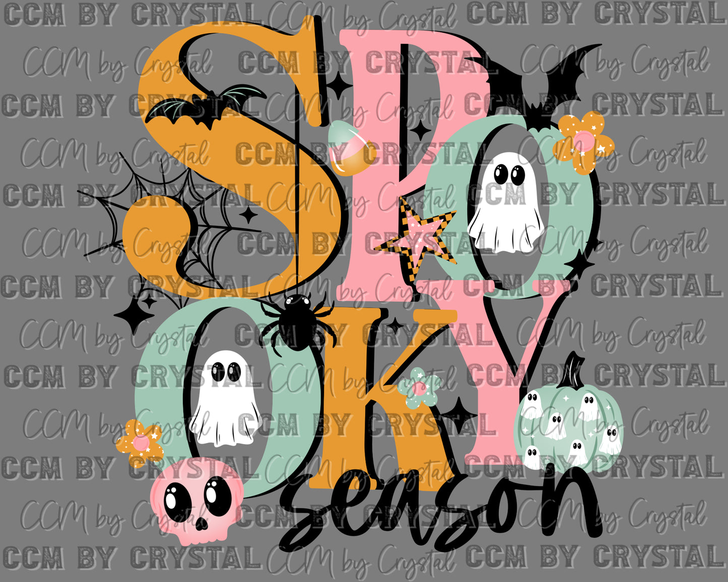 Spooky Season Halloween Ready to Press Transfer DTF Transfer Sublimation Transfer