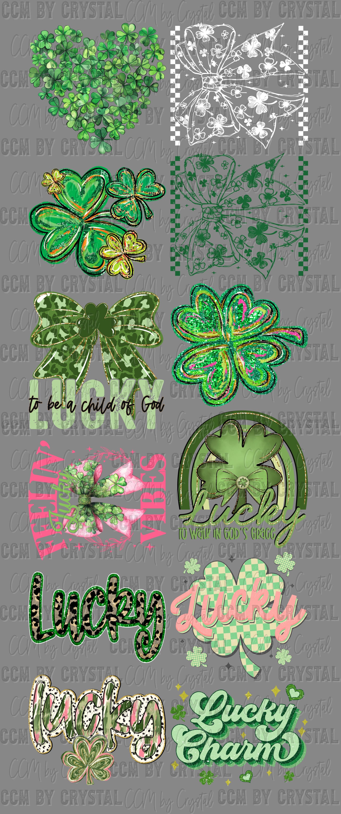 Pre-MadeSt. Patrick's Day GANG Sheet 60" DTF Gang Sheet