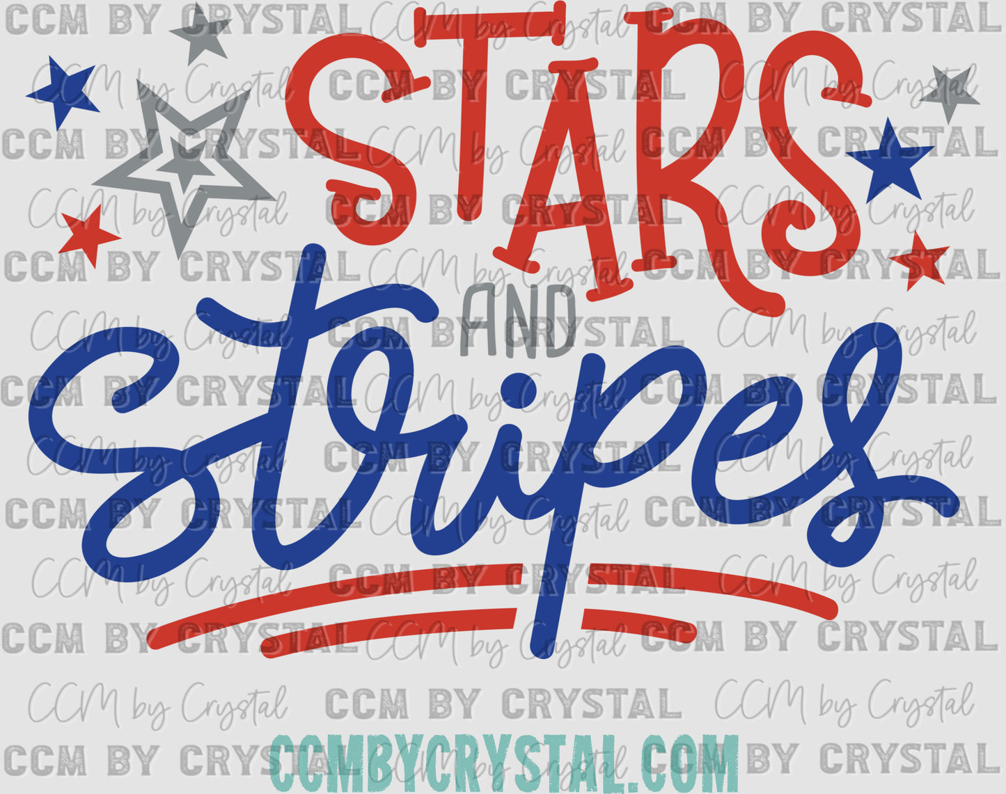 Stars and Stripes Fourth of July 4th Patriotic Ready to Press Transfer DTF Transfer Sublimation Transfer