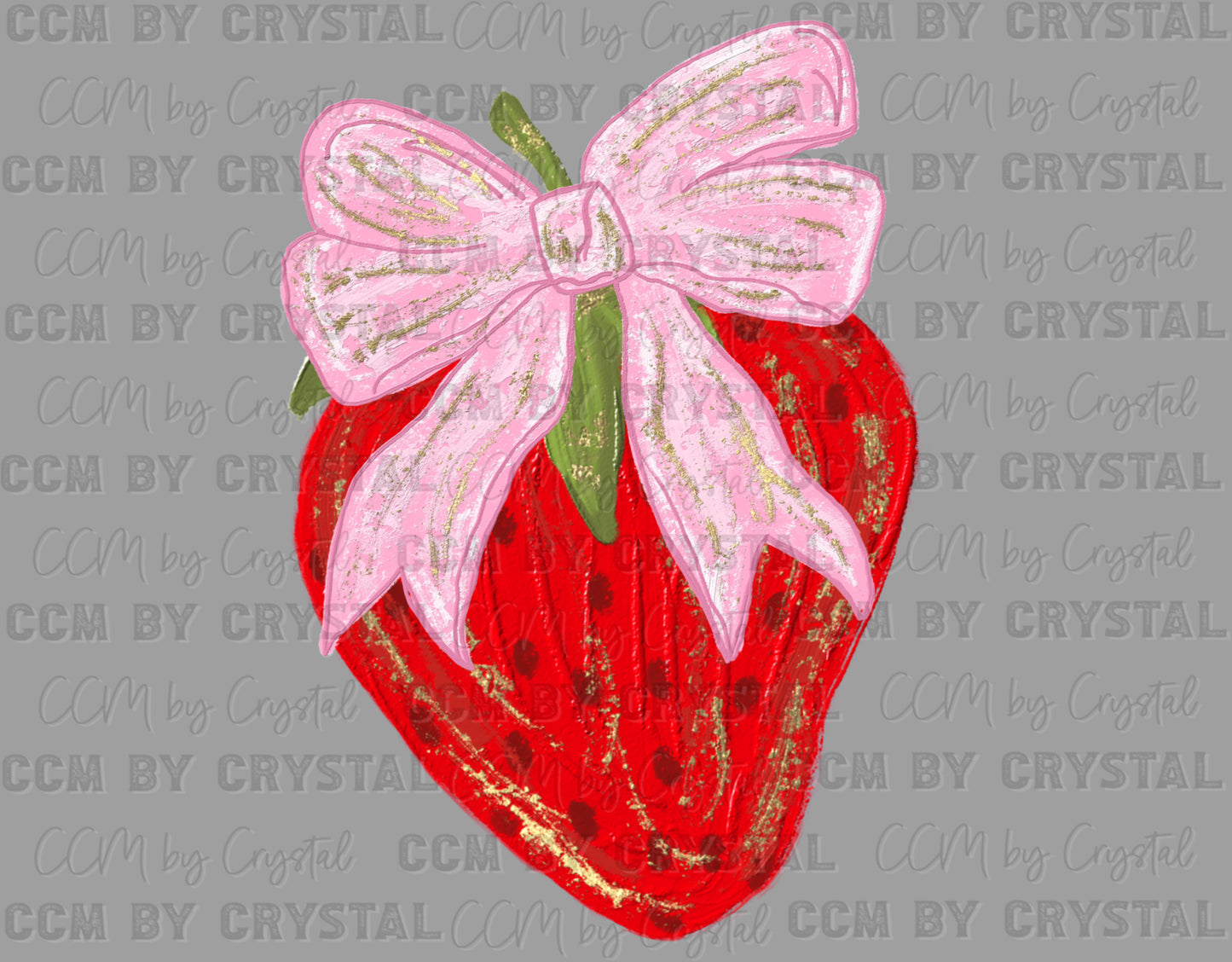 Strawberry Coquette Ready to Press Transfer DTF Transfer Sublimation Transfer